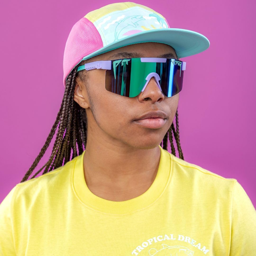 Pit Viper Sunglasses - Narrow Fit for Small Adults & Kids 8-12 | Original Retro Model | Polarized Lens