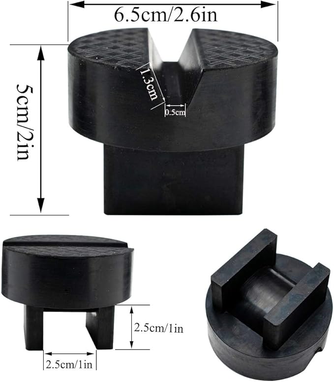 Unique Design Universal Car Jack Stand Support Pad Floor Lifting Slotted Frame Rail Protector Guard Pinch Weld Protector Rubber