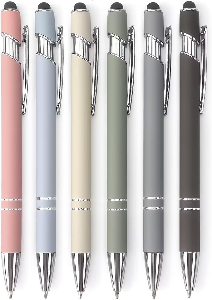 Bribobo Ballpoint Pen 2-in-1 Stylus Retractable Ballpoint Pen