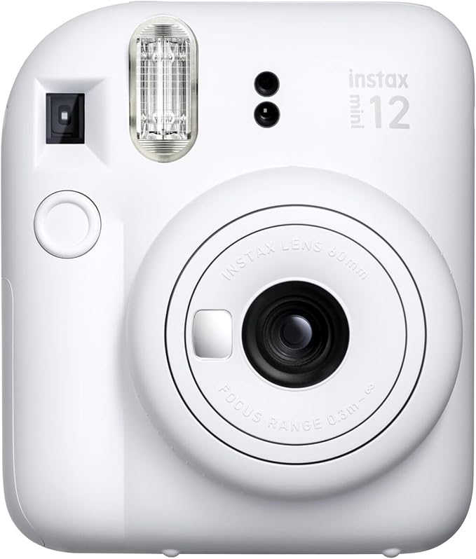 Fujifilm Instax Mini 12 Instant Camera Clay White Bundle
