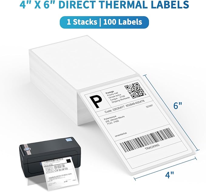 9527 Product 4 x 6 Thermal Labels