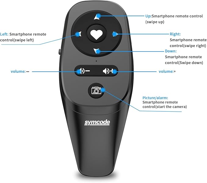 Symcode Smartphone Remote Control Kindle App Page Turner TikTok Remote Control