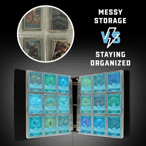 CardGuard 9-Pocket Card Sleeves – 70 Clear PVC-Free Protector Sheets for Pokémon, YuGiOh, MTG & Sports Cards