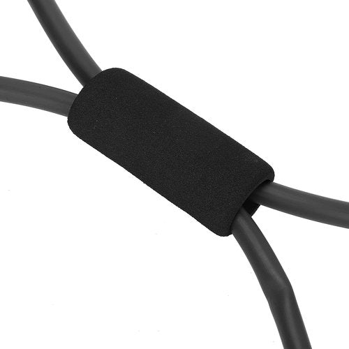 Figure 8 Resistance Band,TPE Exercise Resistance Band with Absorb Sweat Foam Handle,Multi?functional Elastic Resistant Workout Bands for Home Yoga,Gym,Outdoor Fitness(Black), Resistance band Work