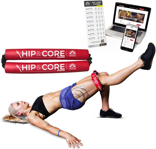 Crossover Symmetry Hip & Core System - Resistance Bands for Home Workouts | Strengthen Legs, Glutes & Hips