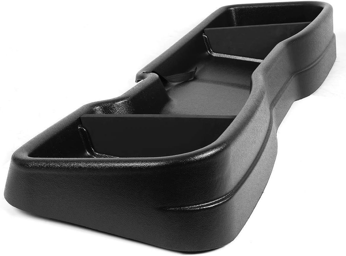 DNA Motoring ZTL-Y-0040 Light Weight Rear Under Seat Cargo Storage Case Organizer Box,Black