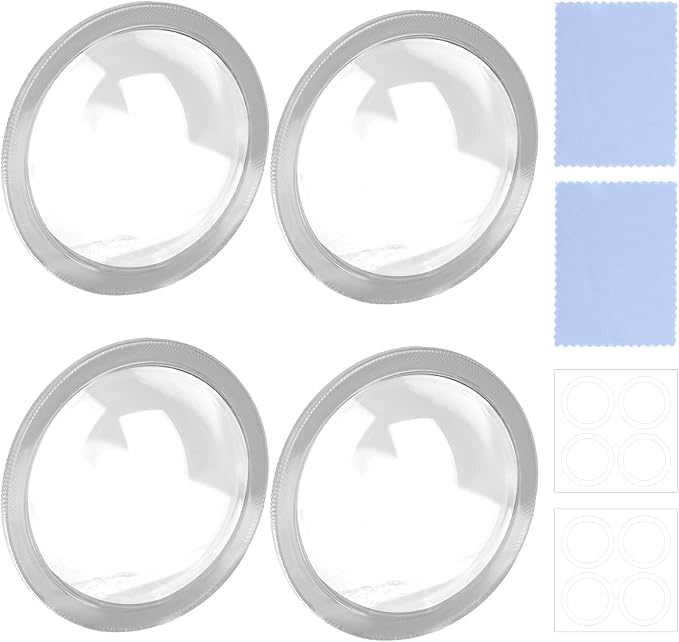 4pcs Car Camera Lens Protector, HD 360° Protection Backup Rear View Camera