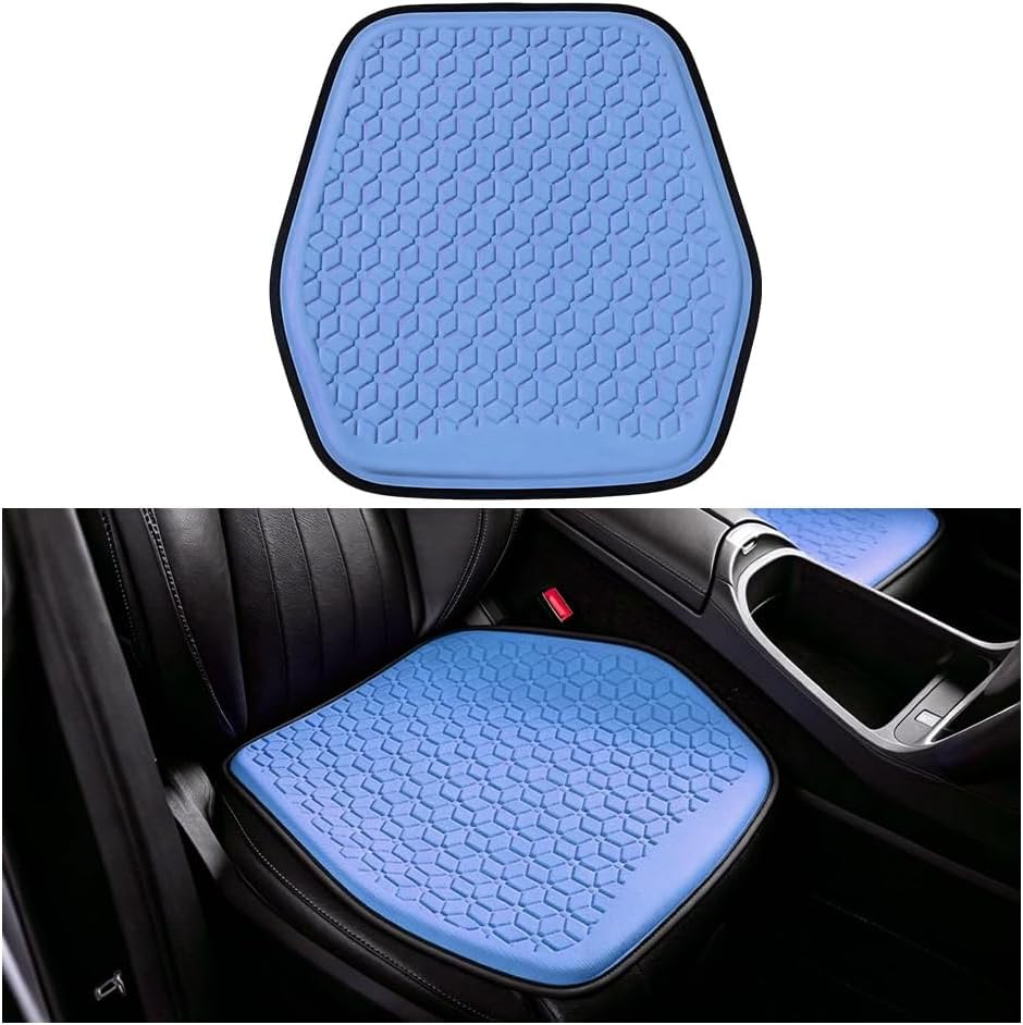 Zpana Gel Car Seat Cushion, Non-Slip Breathable Pad for Driving, Gray