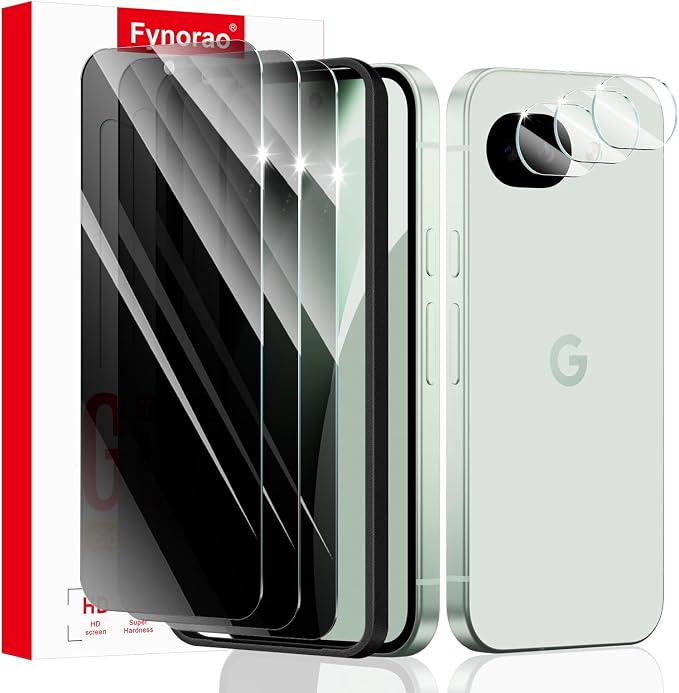 3+3+1-Pack, Privacy Screen Protector and Camera Lens Protector