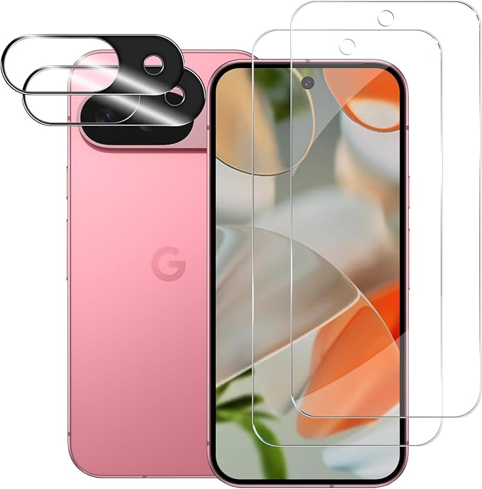 BIGFACE for Pixel 9 Tempered Glass Screen Protector + Camera Lens Protector