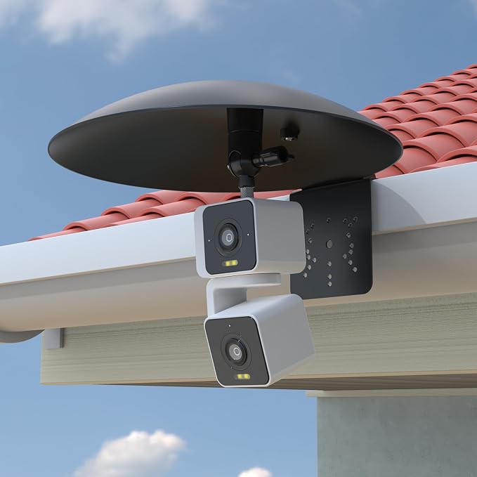 Sun Rain Shade Cover with Gutter Mount WYZE Cam Pan V1/V2/V3/V4/Duo Cam Pan