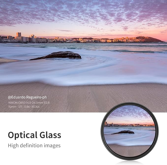 K&F CONCEPT 77mm Variable ND2-ND400 ND Lens Filter