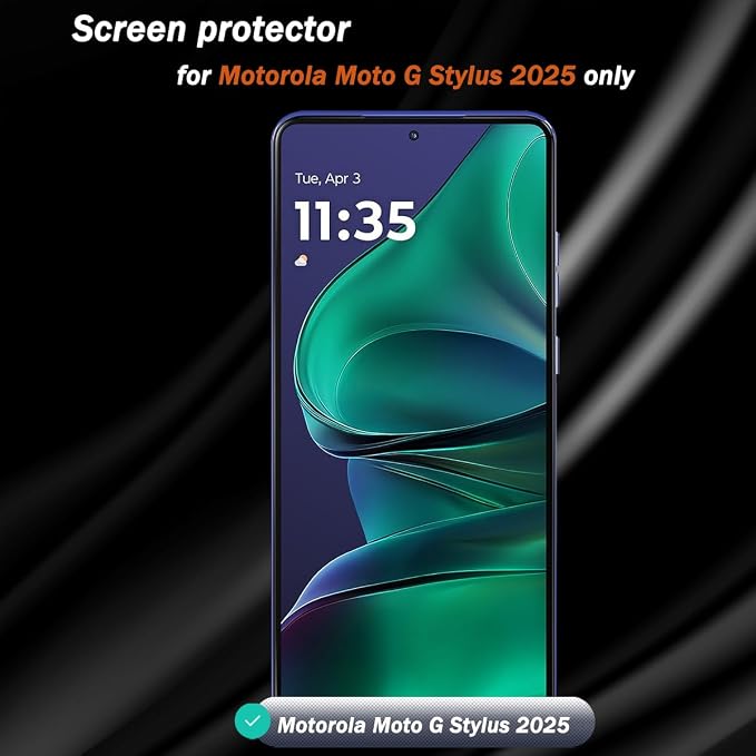 3+2 Pack Tempered Glass for Motorola Moto G Stylus 2025 Screen Protector