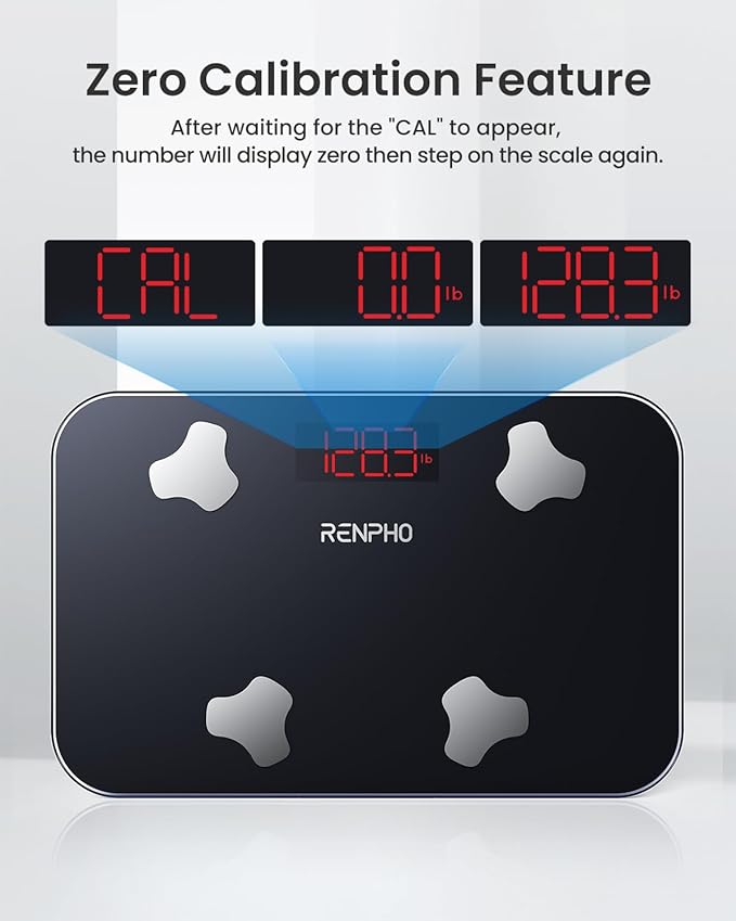 RENPHO Travel Scale for Body Weight, Mini Bathroom Scale for Body Fat, Portable Weight Scale for Traveling with Storage Case, 13 Body Composition Analyzer with App, 400 lbs, Elis Go, 11.02" x 7.09"
