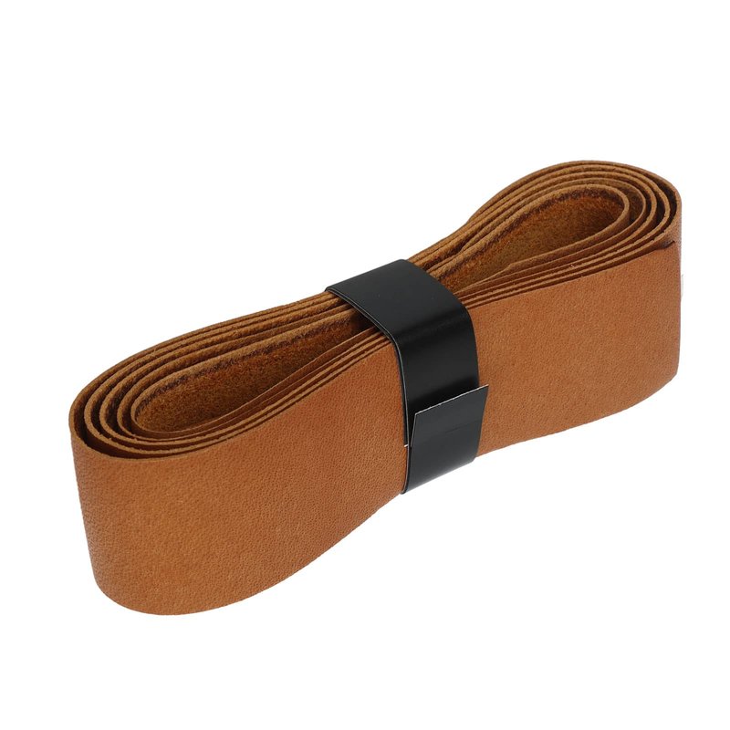 VBESTLIFE Leather Tennis Racket Grip Tape with Sweat Absorption, Badminton Racket Overgrip Tape Replacement for Tennis Badminton (Brown)