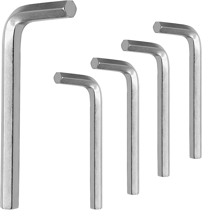Piutouyar 8mm Hex Key Allen Key L Shaped Wrench Set (5Pcs) for Bike & Furniture Repair