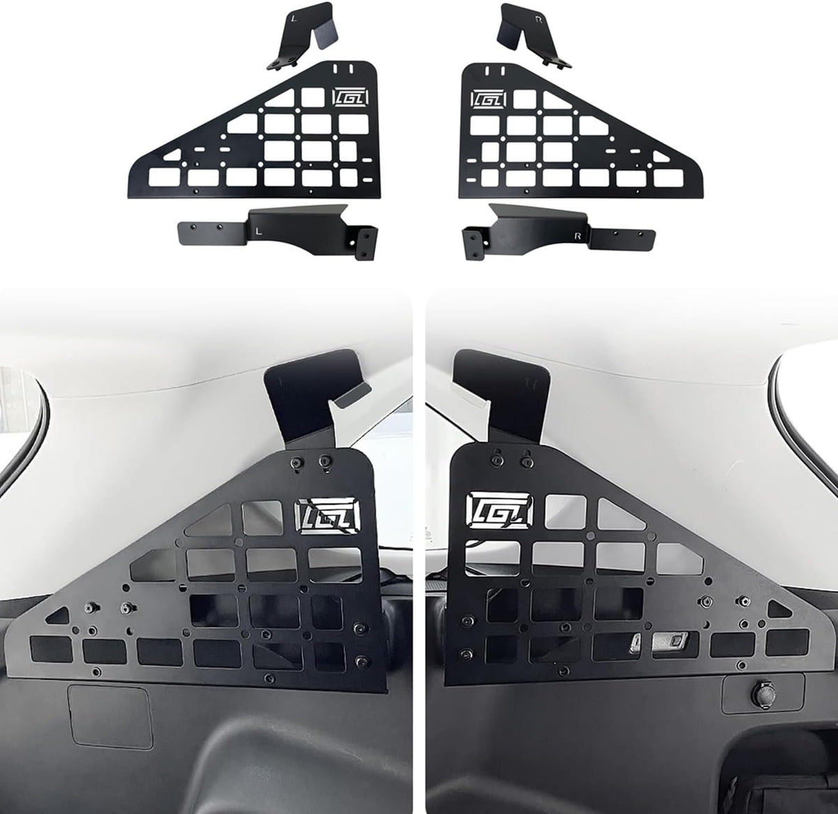 HIGH FLYING 2019-2025 for Toyota RAV4 Car Accessories Molle Panels Storage Modular System Trunk Shelf Organizer Interior Rear Cargo Racks (Panels+Storage Box)