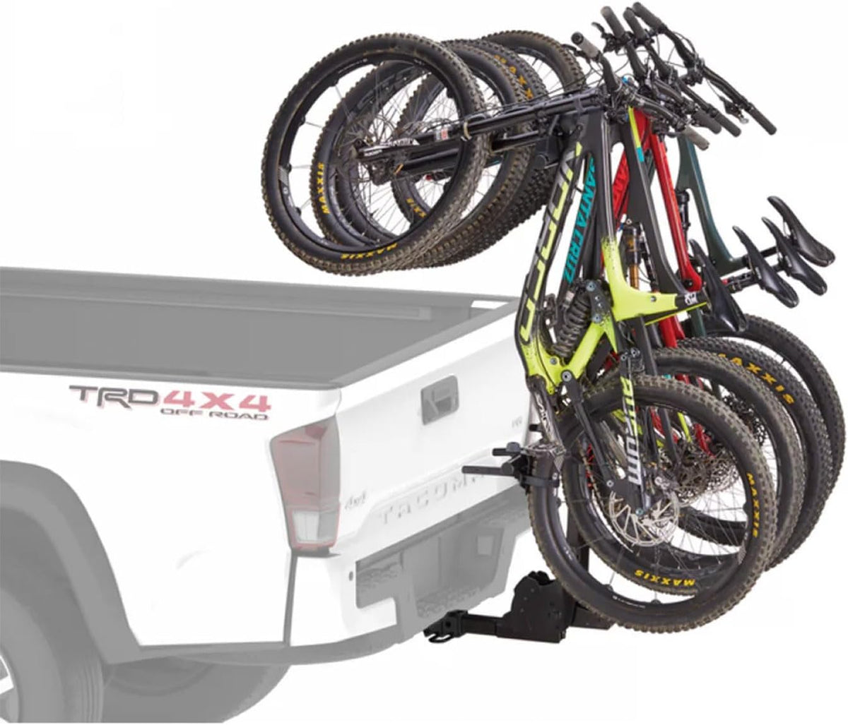 Yakima 4-Bike Vertical Hanging Hitch Mount Carrier - Durable Tilt-Away Steel Bike Rack | Hangover 4
