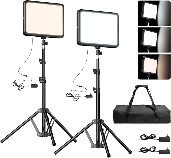 EMART LED Video Light Kit, 35W/3600lux Studio Lights