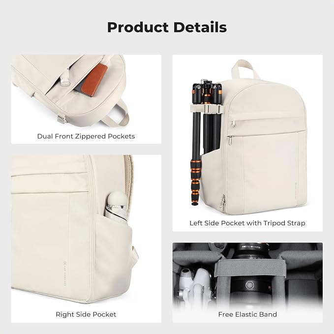 K&F CONCEPT Camera Bag Backpack, Professional DSLR/SLR/Mirrorless Camera