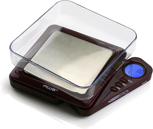 Blade Series - Digital Precision Pocket Weight Scale - Lightweight 650G X 0.1 G - (Red) - AMERICAN WEIGH SCALES
