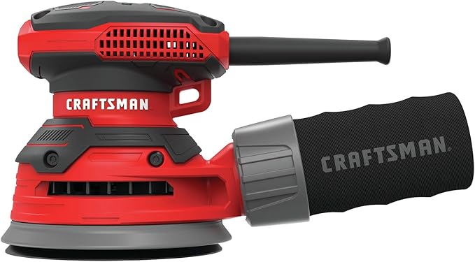 CRAFTSMAN 5" Random Orbit Sander with 6 Gallon 3.5 Peak HP Wet/Dry Vac, Portable Shop Vacuum (CMEW231 & CMXEVBE17584)