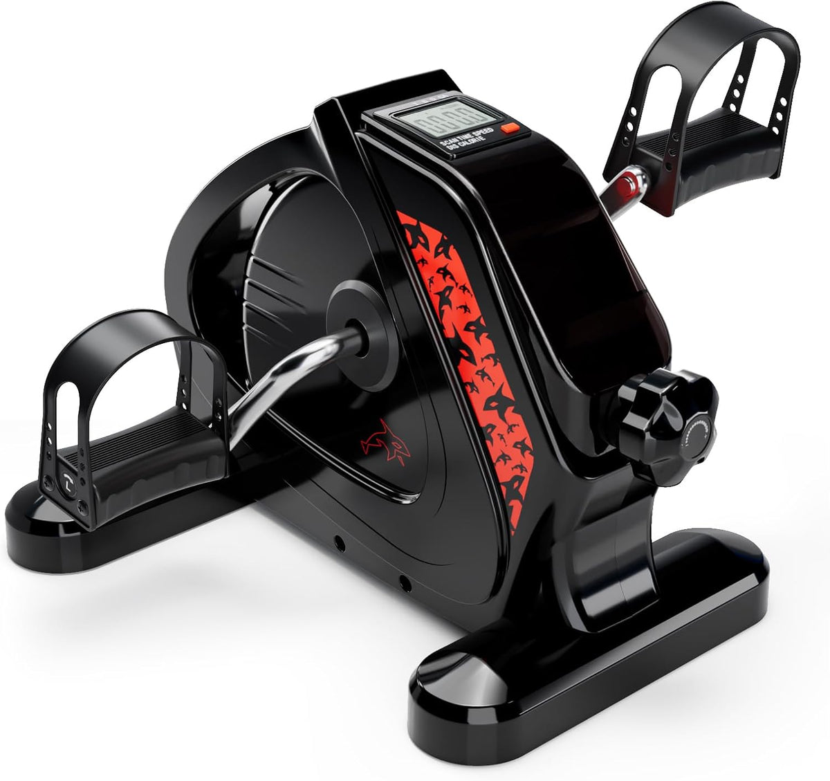 Skiennix Upgraded Pedal Exerciser - Heavy-Duty Under Desk Bike with LCD Display | Mini Stationary Bike for Home Office Workout