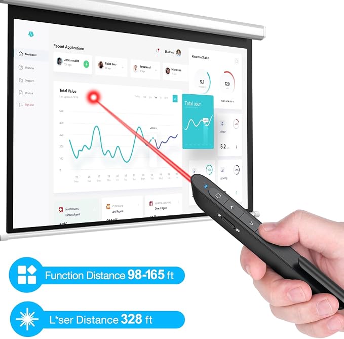 DinoFire Presentation Clicker