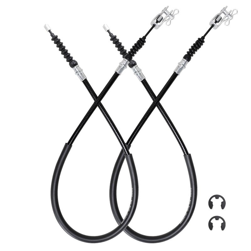 Roykaw Golf Cart Brake Cable Kit Compatible with Club Car DS 2000-up Gas & Electric, Brake Cable for Drive & Passenger Side, w/Mounting Component, OEM# 102022101, 1019907
