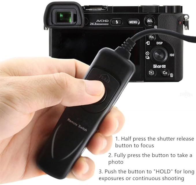 Shutter Release Cable Cord Wired Remote Control Switch Compatible