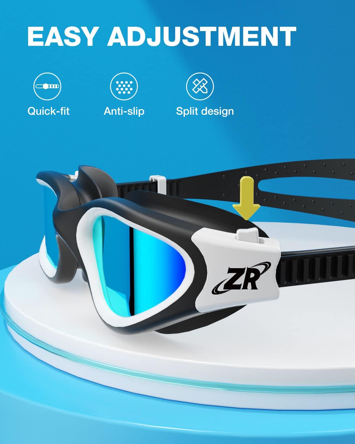 ZIONOR Kids Swim Goggles - G1 MINI UV Protection & Anti-Fog Design for Ages 6-14