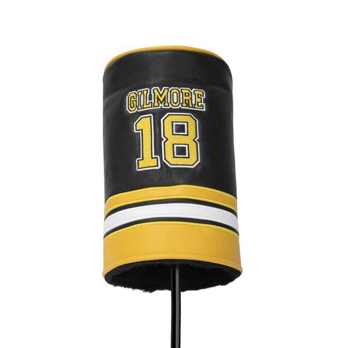 Golf Club Head Covers Funny Driver Headcover - Elegant Embroidery Premium Leather Gilmore Barrel Head Covers for Golf Clubs