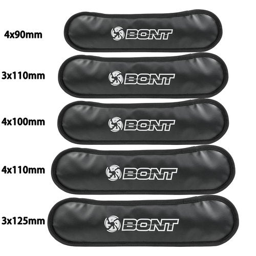 Bont Inline Skate Wheel Covers – Protect Wheels and Bearings – Easy Slip-On Design – Multiple Sizes (Black White, 3x110mm)