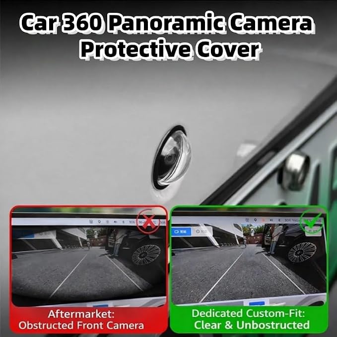 Car Camera Lens Protector, Car 360 Panoramic Camera Protective Cover, Anti-Glare