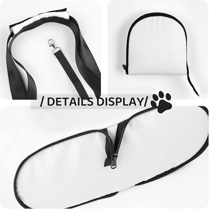 Custom Dog Carrier Purses Personalized Crossbody Puppy Carrying Bag Add Your Pet Photo Name Text Soft-Sided Sling Cat Pouch for Outdoor Hiking Traveling Subway Shopping (Style4)