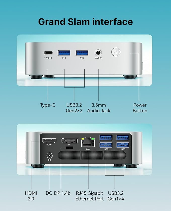ACEMAGIC Mini PC Windows 11 Pro AMD Ryzen 7330U 16GB DDR4 RAM 256 SSD 28W | Multitasking, Quiet Cooling, Compact,Mini Computer, Triple 4K Display, HDMI, LAN, Home Office & Business PC