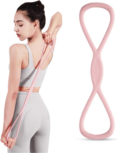 Figure 8 Resistance Band - Non-Slip Handles for Home Gym, Yoga & Physical Therapy | Ideal for Men & Women