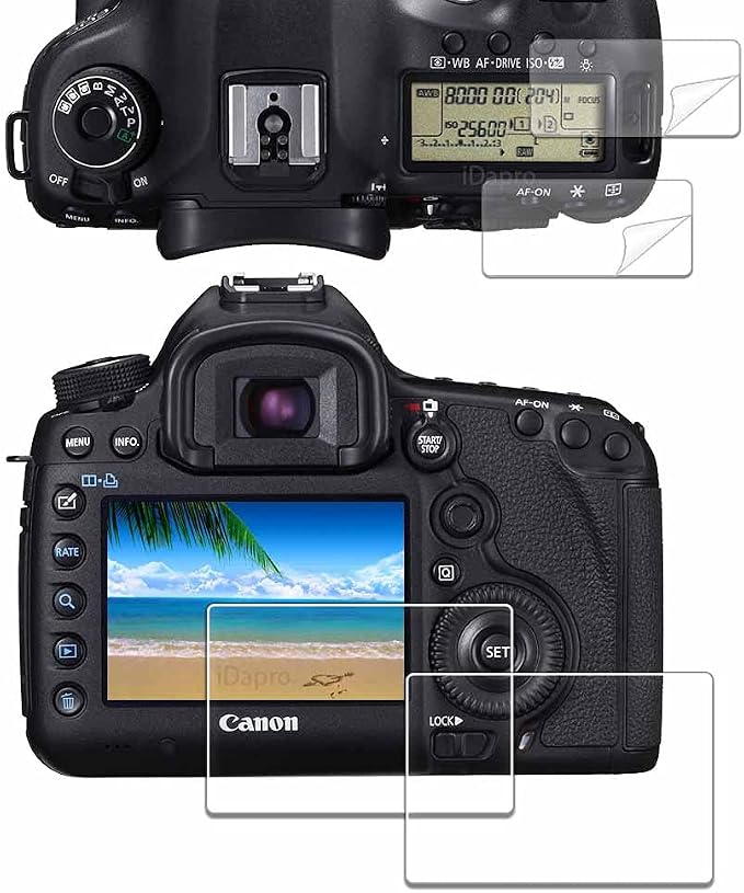 iDaPro Screen Protector for Canon EOS 5D Mark IV / 5D Mark III + PET Top Screen