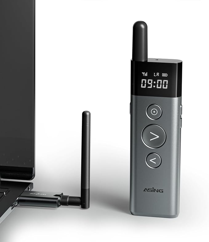 ASING Up to 980ft Long Range Wireless Presentation Remote, PowerPoint Clicker