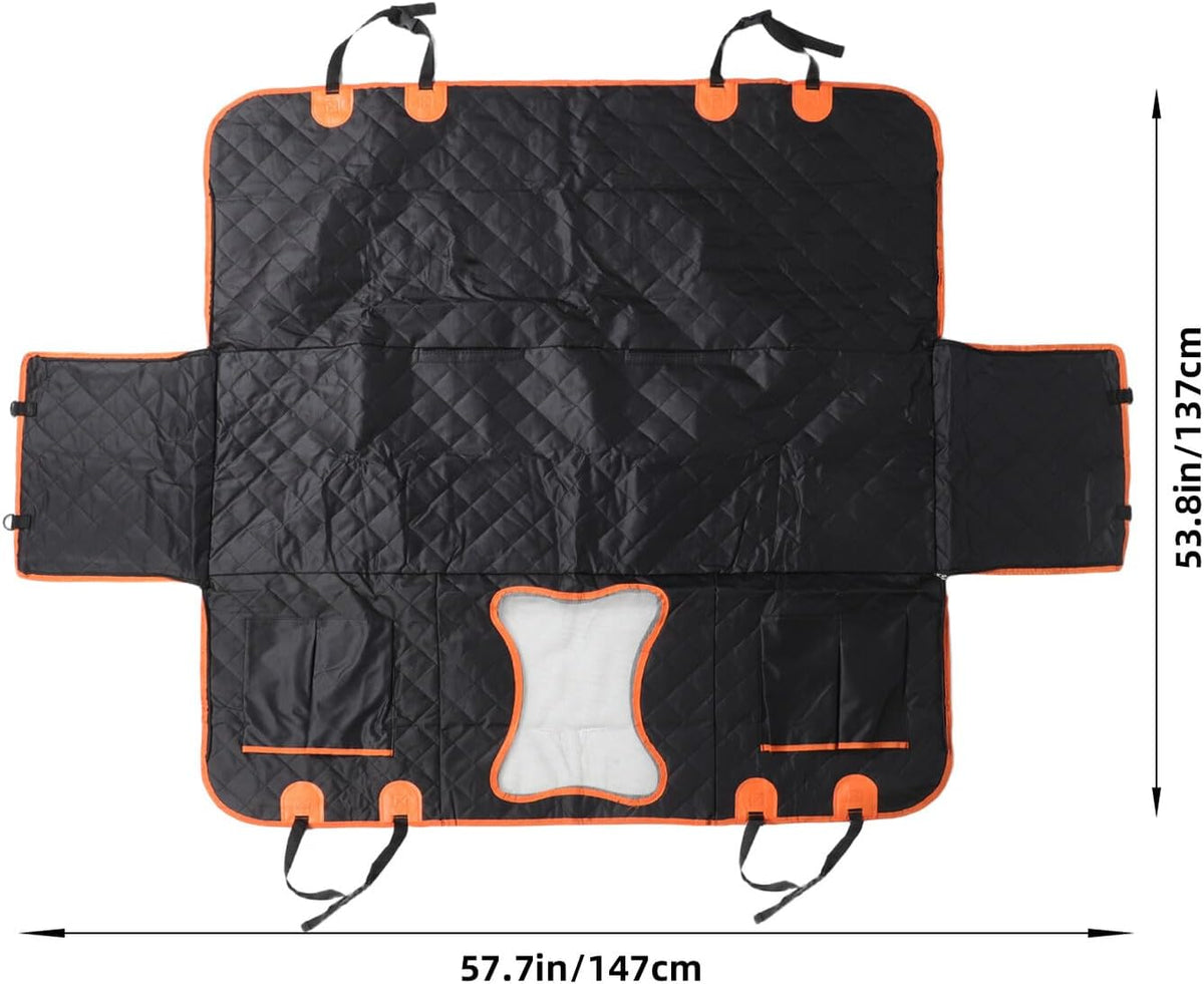 Dog Seat Cover for Car Backseat Waterproof Pet Mat with Non-Slip Back Seat Protector for Trucks and Suvs Sturdy for Dogs and Cats Travel