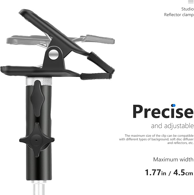 Neewer 3 PCS Photo Studio Heavy Duty Metal Clamp Holder
