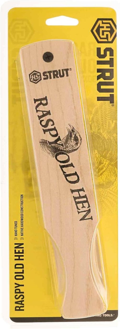 Hunters Specialties Raspy Old Hen Box Call - Durable Hardwood Design | Realistic Turkey Sounds