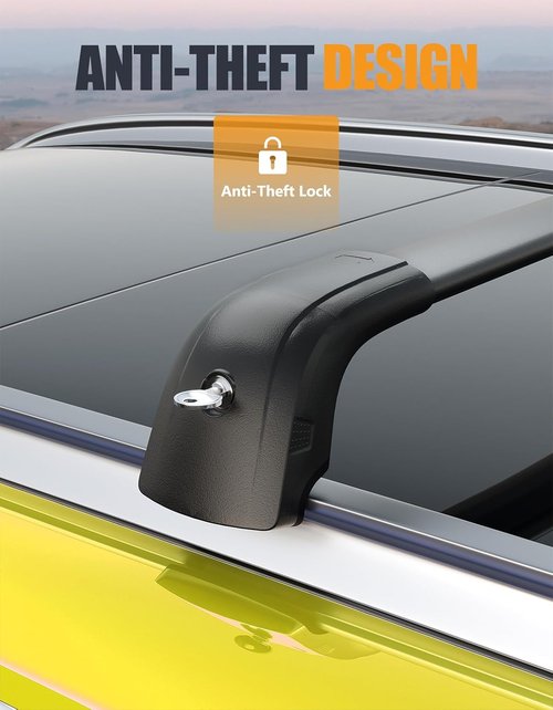 KINGGERI Roof Rack Cross Bars - 300lbs Capacity, Lockable Aluminum for Kia Telluride 2019-2026 | EX, S, SX, SX-Prestige
