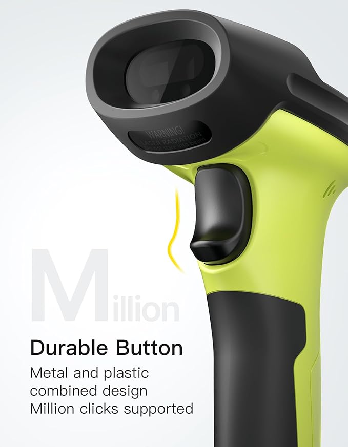 Inateck 2D Barcode Scanner, Wireless Bluetooth QR Code Scanner