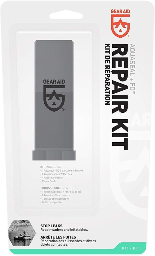 GEAR AID Aquaseal Wader Repair Kit - Waterproof Adhesive & Patch for Neoprene Waders | 2 Pack