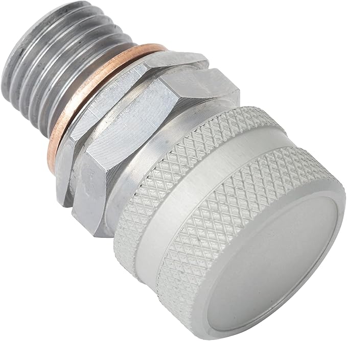 Stahlbus Oil Drain Valve Plug G 1/2 inch-14 = R 1/2 inch = 1/2 inch BSP Steel - CLEAN, EASY, NO TOOL Oil Change - Includes: Oil Drain Plug, Washer, Cap, Connector, Silicone Hose