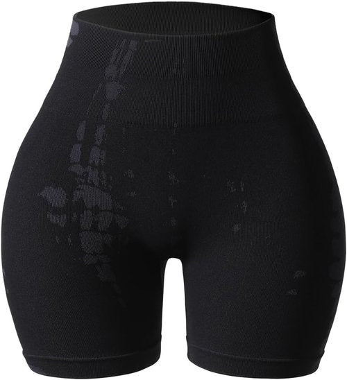 AUROLA Serpent Seamless Scrunch Workout Shorts - Tummy Control, Squat Proof, Ribbed Design, Active Gym Wear