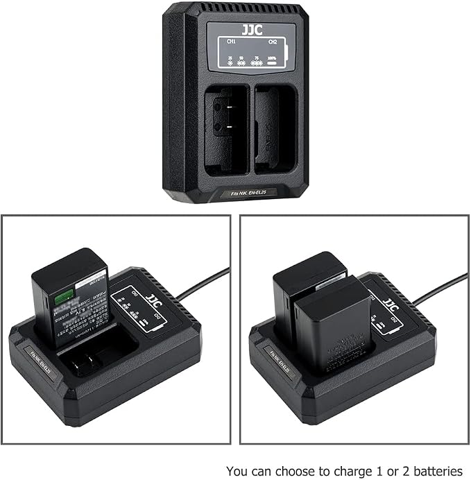JJC EN-EL25 Battery Charger USB Dual Slot