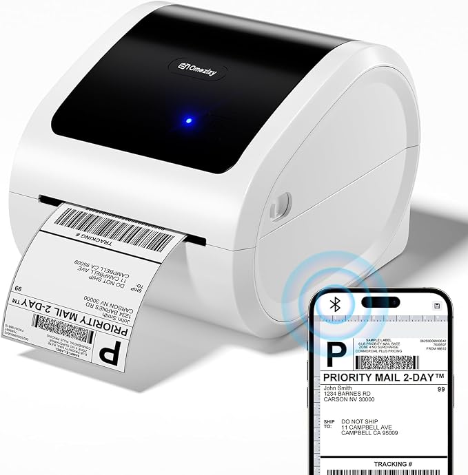Bluetooth Shipping Label Printer 4x6