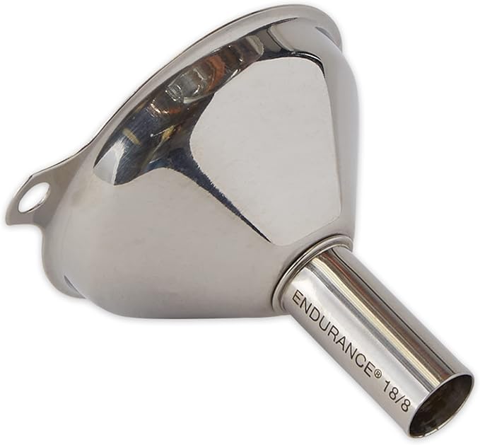 Stainless Steel Funnel - for Filling Narrow Jars and Bottles, 1 pc (Pack of 6)